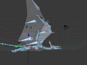 pterasaur rigged low poly 3D Model