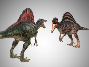 spinosaurus low poly rigged 3D Model