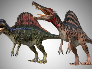 spinosaurus low poly rigged 3D Model
