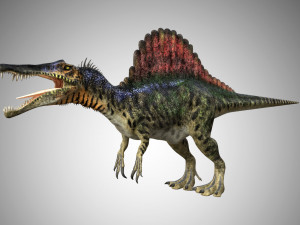 spinosaurus low poly rigged 3D Model