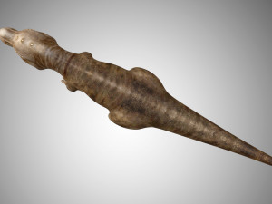 giganotosaurus dinosaur low poly game ready rigged Modello 3D