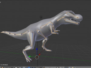 giganotosaurus dinosaur low poly game ready rigged Modello 3D