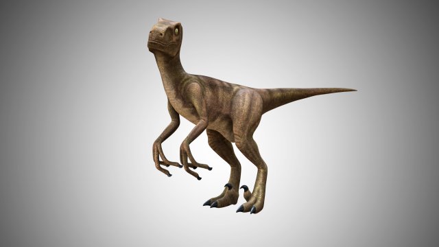 raptor velociraptor low poly rigged game ready prehistory 3Dモデル .c4d .max .obj .3ds .fbx .stl .blend