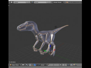 raptor velociraptor low poly rigged game ready prehistory 3Dモデル