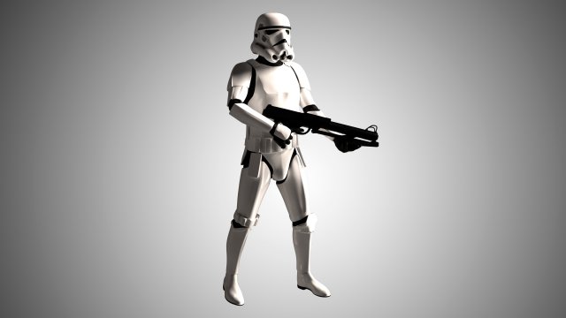 storm trooper rigged low poly 3D मॉडल .c4d .max .obj .3ds .fbx .stl .blend 