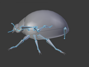 ladybug lady bird low poly rigged 3D Model