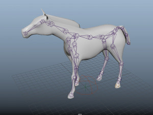 zebra low poly rigged 3D 模型