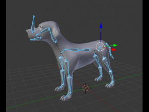 dialmatian rigged low poly 3D Model