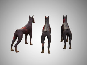 3d zombie dog collection 3D Model