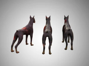 3d zombie dog collection 3D Model