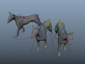 3d zombie dog collection 3D Model
