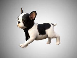 dog low poly rigged collection 3D Модель