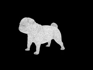 dog low poly rigged collection 3D Model