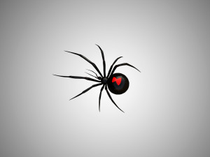 low poly rigged black widow Model 3D