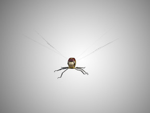 dragon fly low poly rigged 3D Model