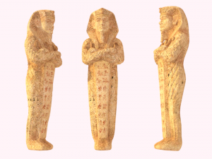 egypt sculptures statues collection low poly Modelo 3D