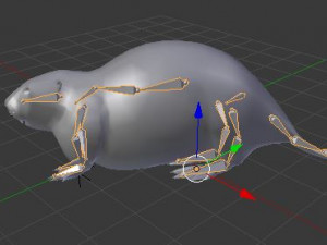 realistic high detailed low poly beaver 3Dモデル