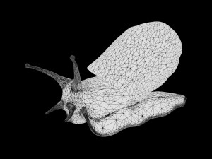 realistic high detailed really low poly snail 3D Model