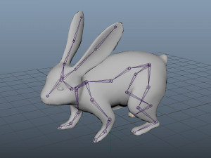 white rabbit low poly realistic high detailed rigged low poly 3D 모델
