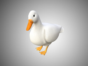 duck collection rigged and low poly Modelo 3D