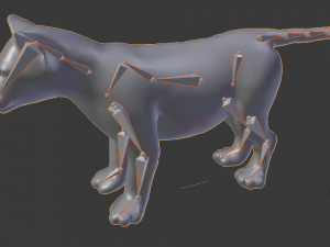 realistic lion cub low poly rigged Modello 3D