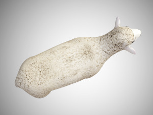 realistic high detailed rigged low poly sheep Modèle 3D
