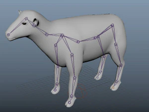 realistic high detailed rigged low poly sheep 3D Model