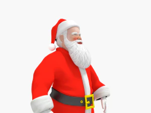 santa clause rigged low poly 3D Model