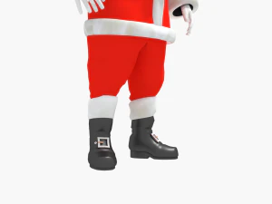 santa clause rigged low poly 3D Model