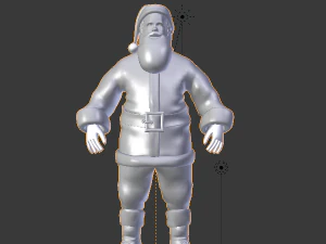 santa clause rigged low poly 3D Model