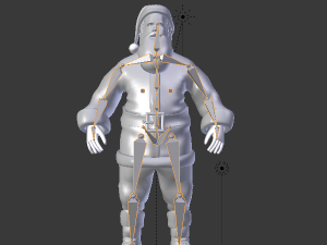 santa clause rigged low poly 3D 模型