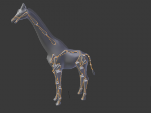giraffe rigged low poly 3D Model