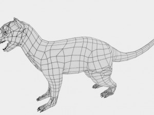 3d realistic rigged low poly high detailed low poly mongoose 3D Модель