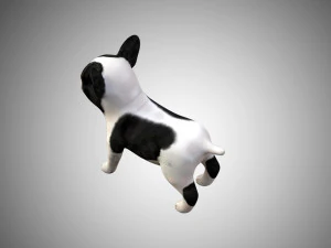 3d realistic rigged low poly high detailed low poly french bulldog puppy 3D Model