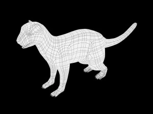 otter low poly rigged 3D Model