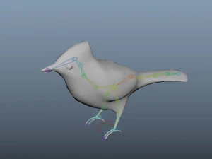 bluejay low poly rigged 3D Model