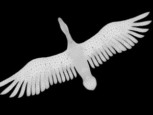 mallard low poly rigged Modelo 3D