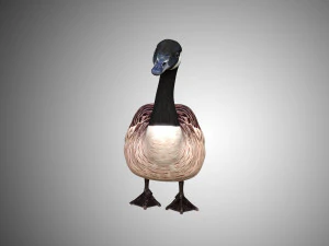 goose low poly rigged 3D Model