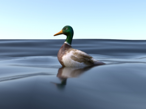 mallard rigged low poly 3D Model
