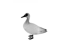 mallard rigged low poly 3D Model
