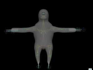 sloth rigged low poly 3Dモデル