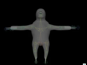 sloth rigged low poly 3D Model
