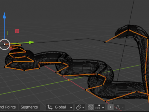 Anaconda rigged low poly Modèle 3D