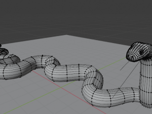Anaconda rigged low poly Modèle 3D
