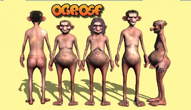 Ogro 3D Model .c4d .max .obj .3ds .fbx .stl .blend 