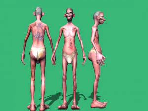 Zumbi da piscina Modelo 3D