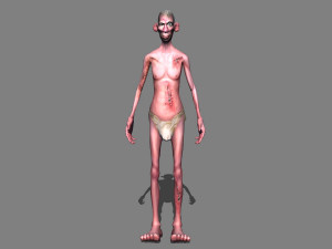 Pool zombie Model 3D
