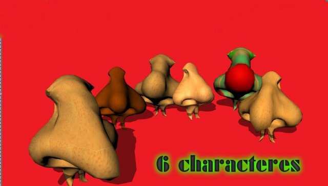 By noses Modello 3D .c4d .max .obj .3ds .fbx .stl .blend 