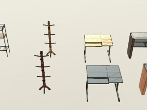 pbr furniture pack Modèle 3D