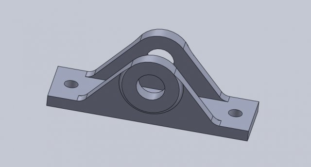 bearing block 3D Druckmodell .c4d .max .obj .3ds .fbx .stl .blend 